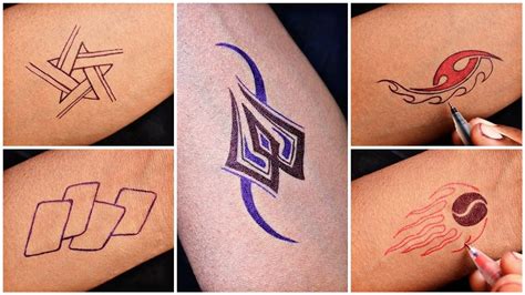 hand tattoos with pen for men